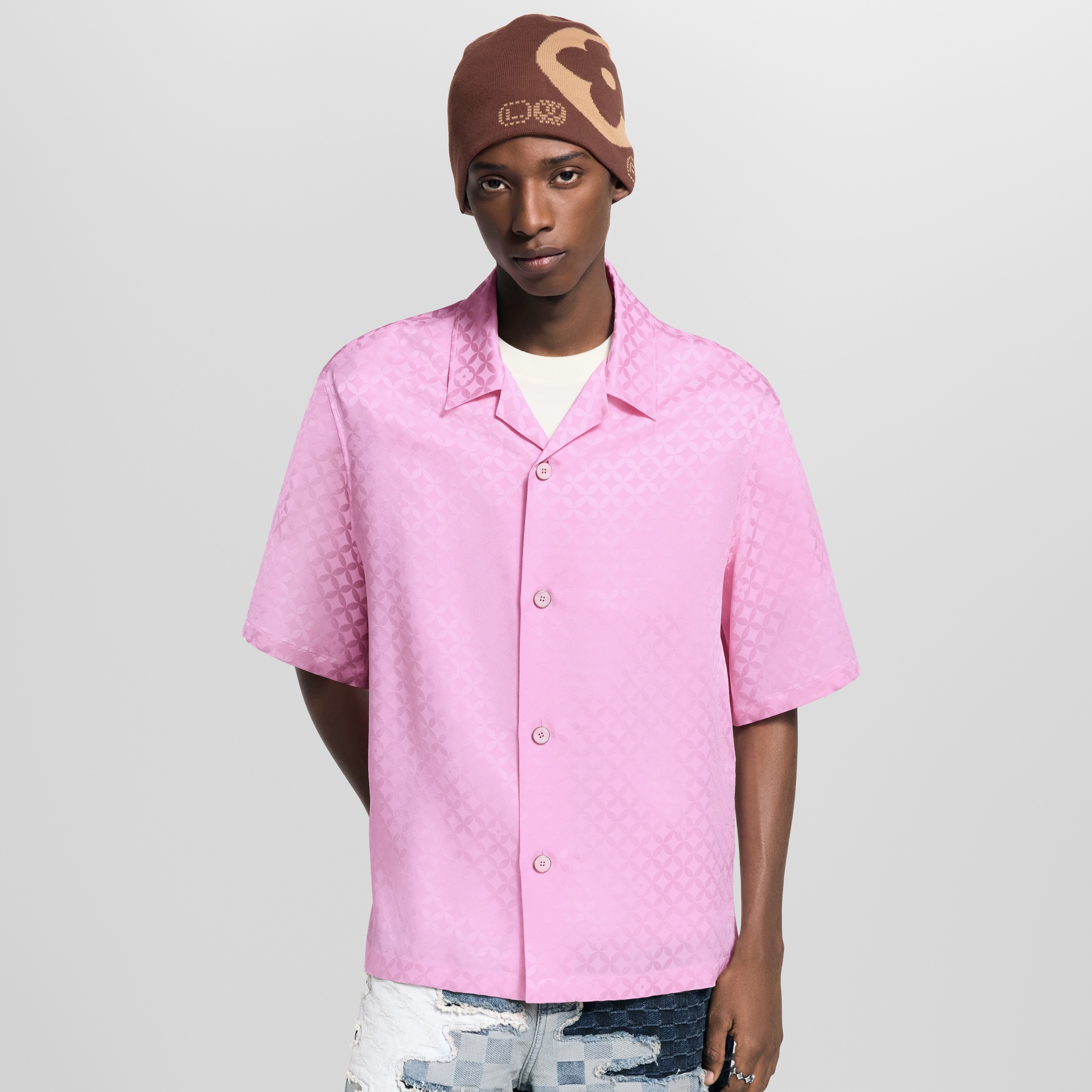 Graphic Jacquard Short-Sleeved Shirt - Ready-to-Wear | LOUIS VUITTON